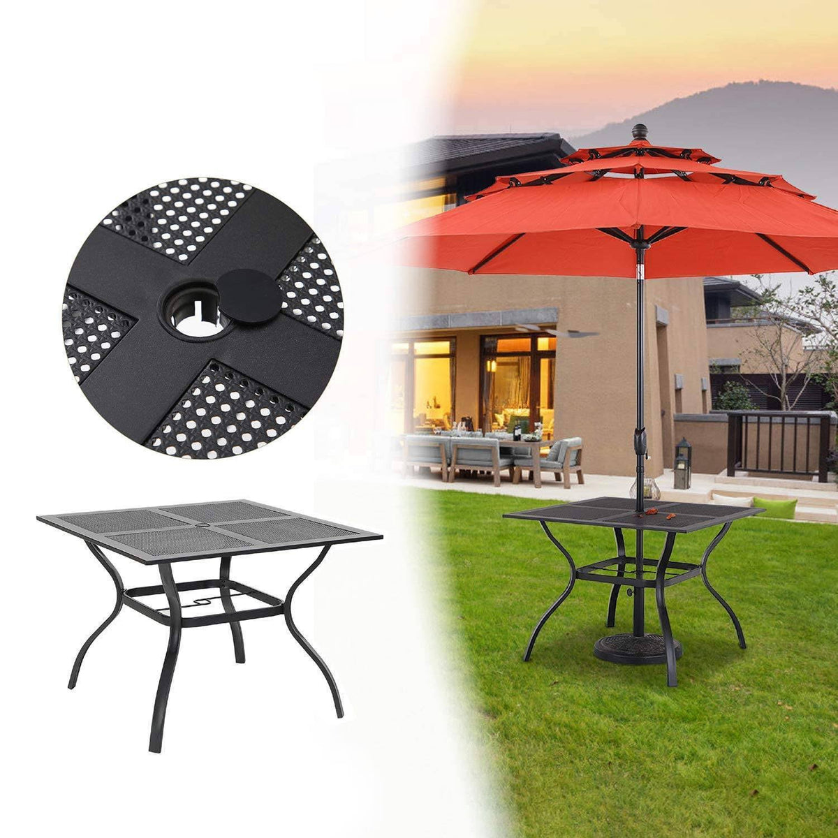 Square Patio Bistro Table Y21560