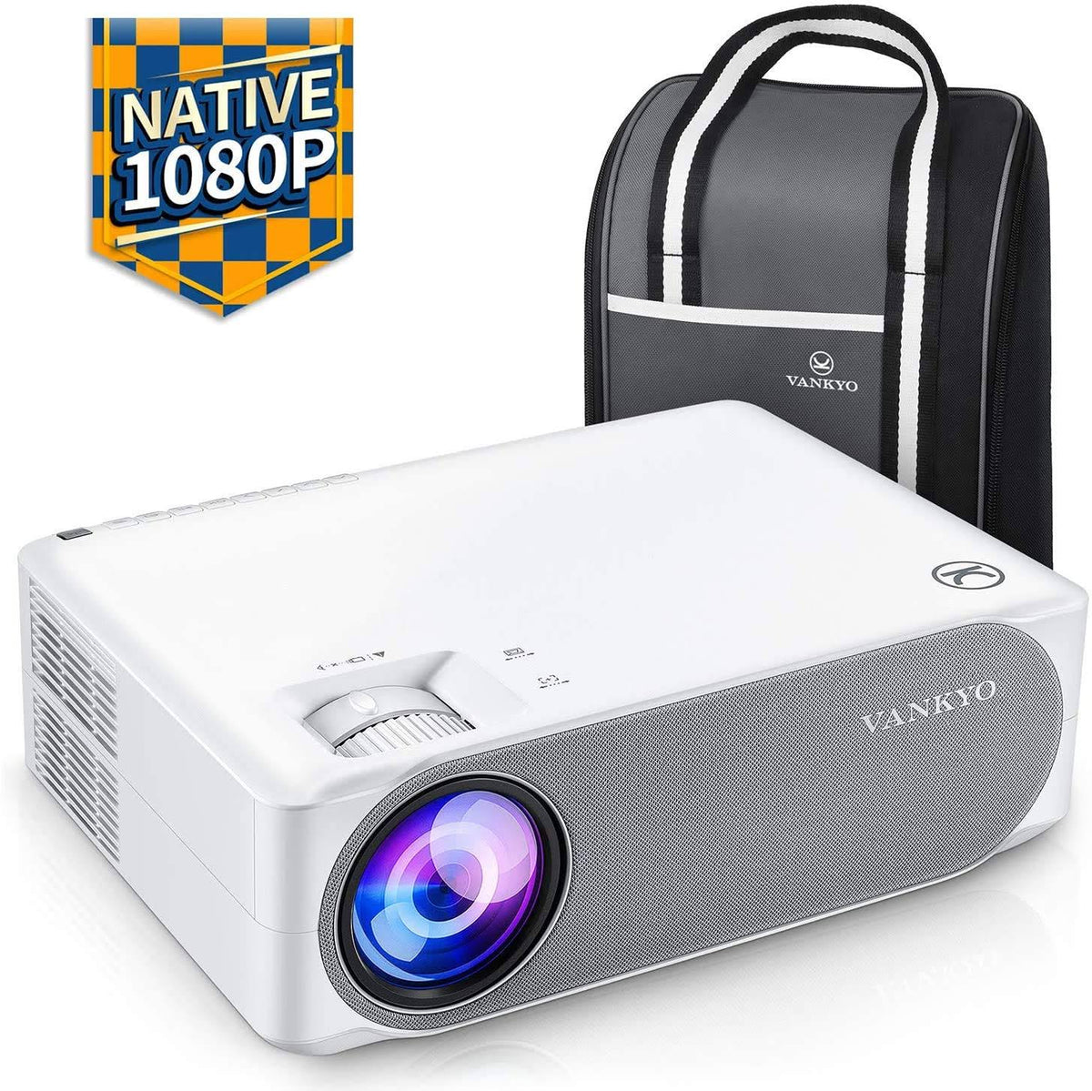 Native 1080p Full HD Projector, 6500 Lux LED Projector Y80832