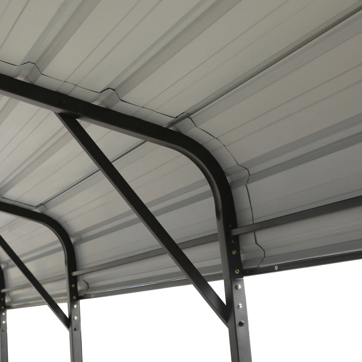 20 x 20 ft Metal Carport with Galvanized Steel Roof T12921