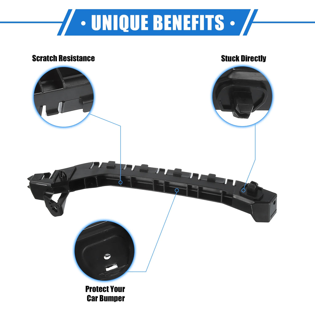 1 Pair Car Front Left Right Bumper Mounting Holder Bracket Black O111269