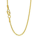 14k Yellow Gold 1.5 mm Chain Necklace, Lobster Claw Clasp - 16 Inches, 1.3gr. O394