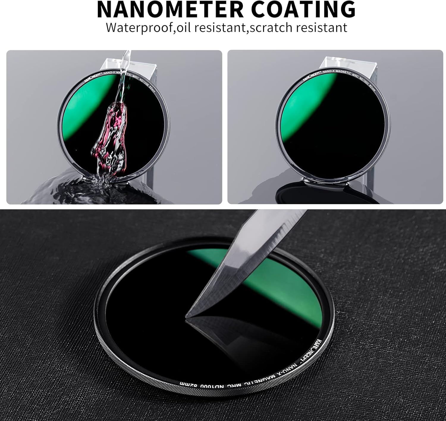 55mm ND1000 Lens Filter 10-Stop Neutral Density Filter Pack of 2 R267