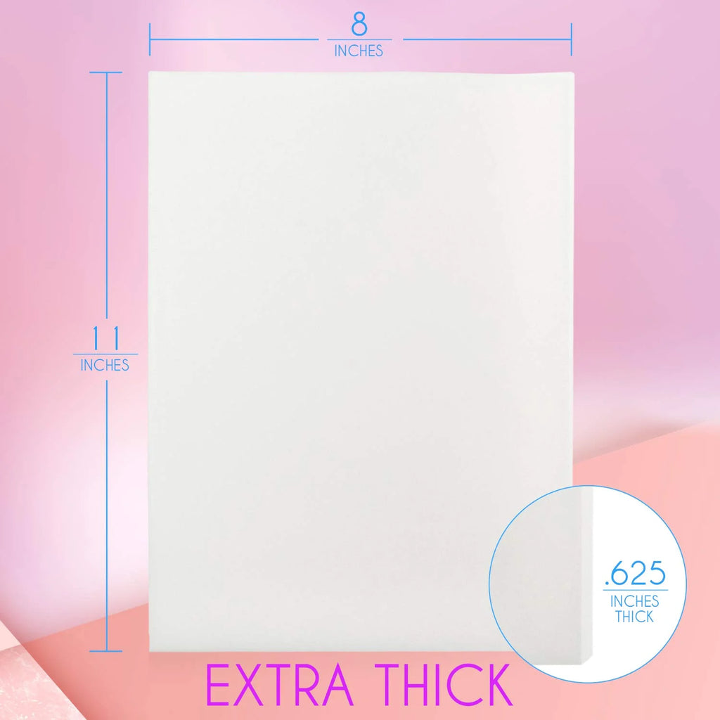Extra Thick Lipo Foam Post Surgery Ab Board Medical Grade Foam White 3 pack I507042
