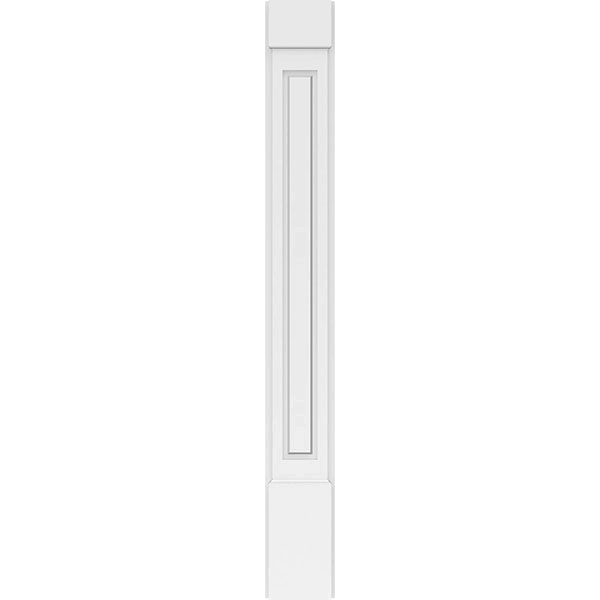 Raised Panel PVC Pilaster with Capital and Base (Pair) W517