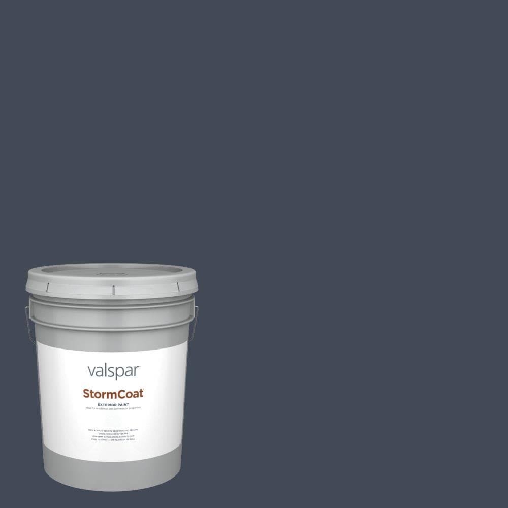Satin Royal Navy Exterior Paint (5-Gallon) A585573
