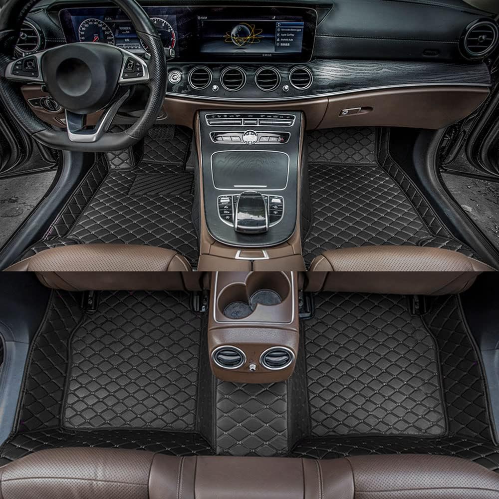 Car Floor Mats for Toyota Tundra 2001-2022 All Weather Non-Slip Leather Floor Liners K891669