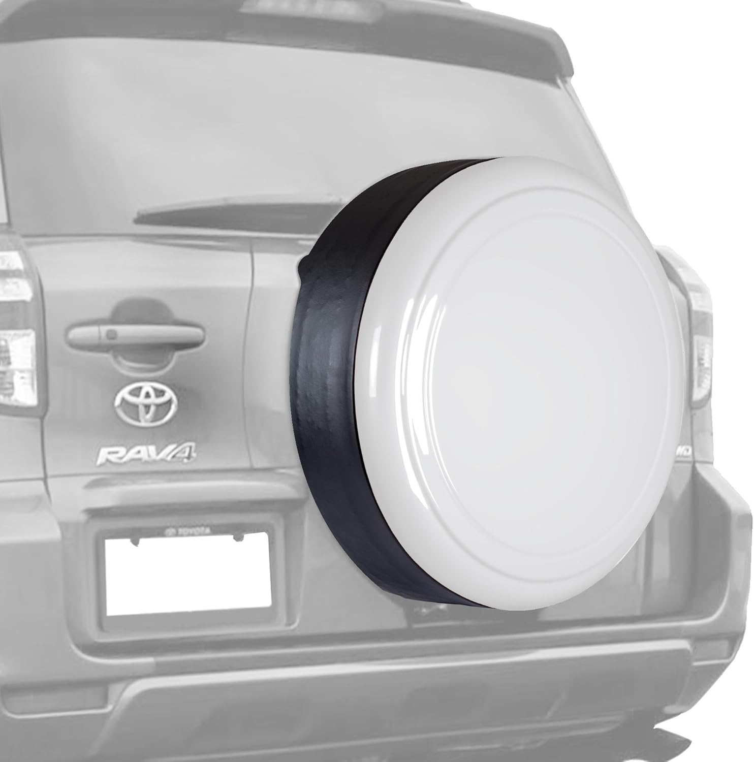 Beige Metallic Rigid Tire Cover for Toyota RAV4 Z69581
