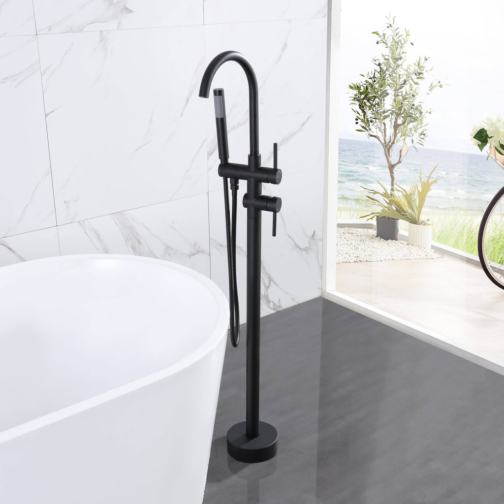Bronze Floor Mounted Tub Filler Y72335