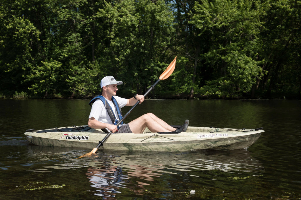 Grass Sit-on Angler Kayak, Paddle Included Y665856