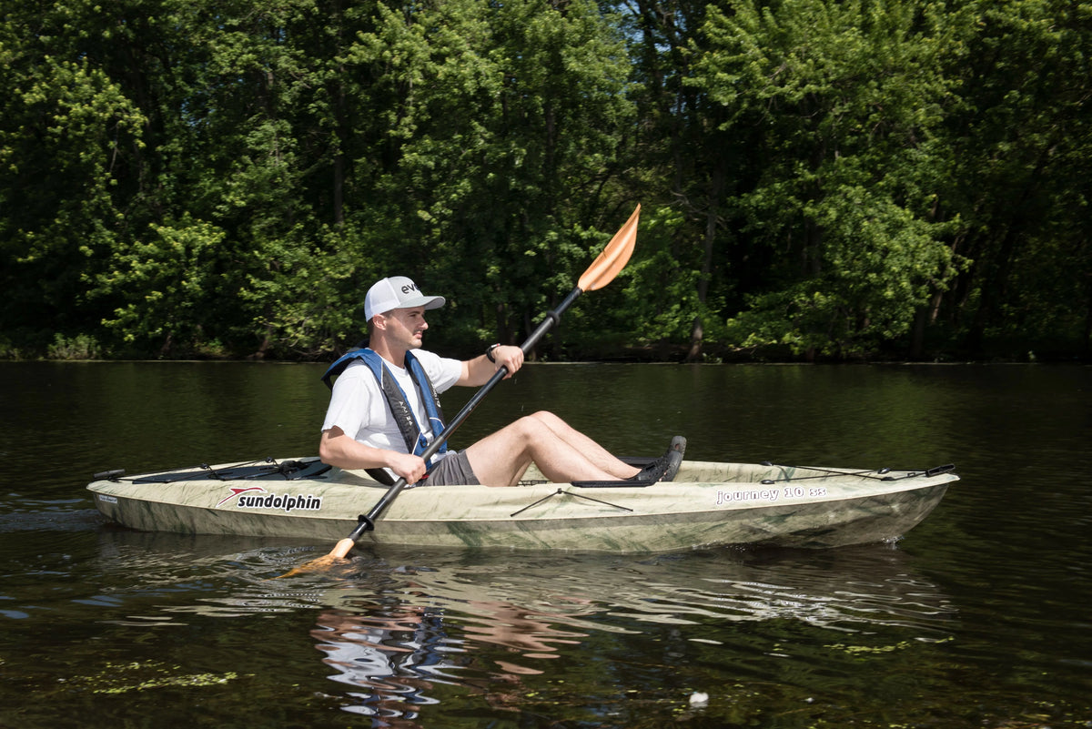 Grass Sit-on Angler Kayak, Paddle Included Y665856