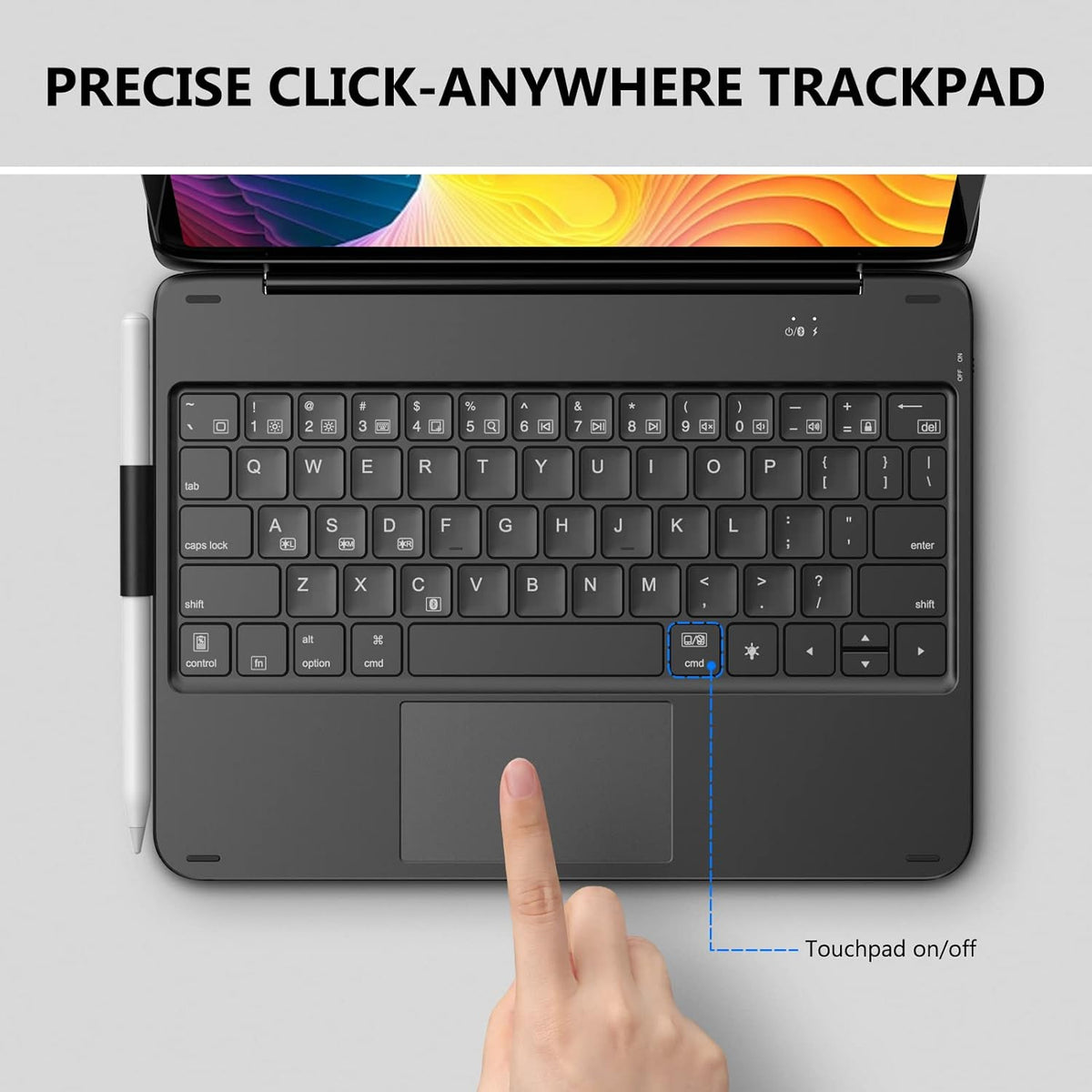 Black Bluetooth Keyboard Case for iPad Pro 11 inch and iPad Air 10.9 A525887