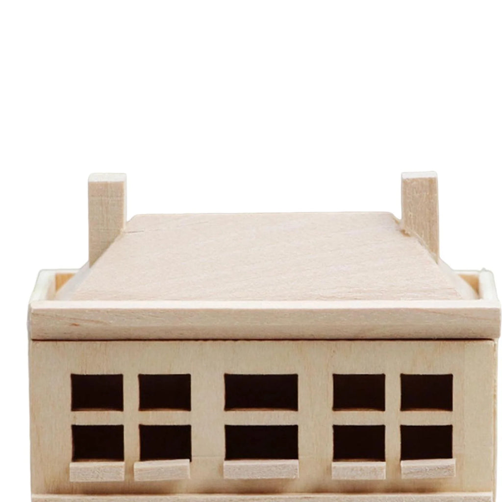 1/12 Dollhouse Villa House Handcraft Unpainted Miniature T318280