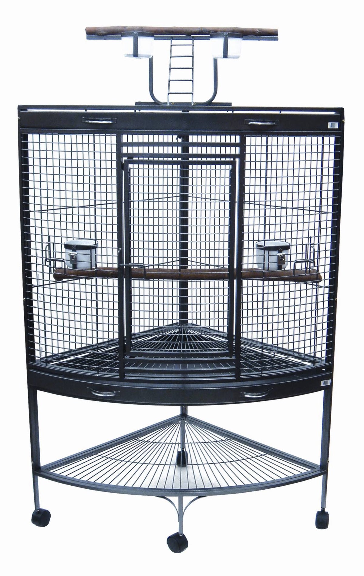 Antique Silver Wrought Iron Parrot Cage G48934