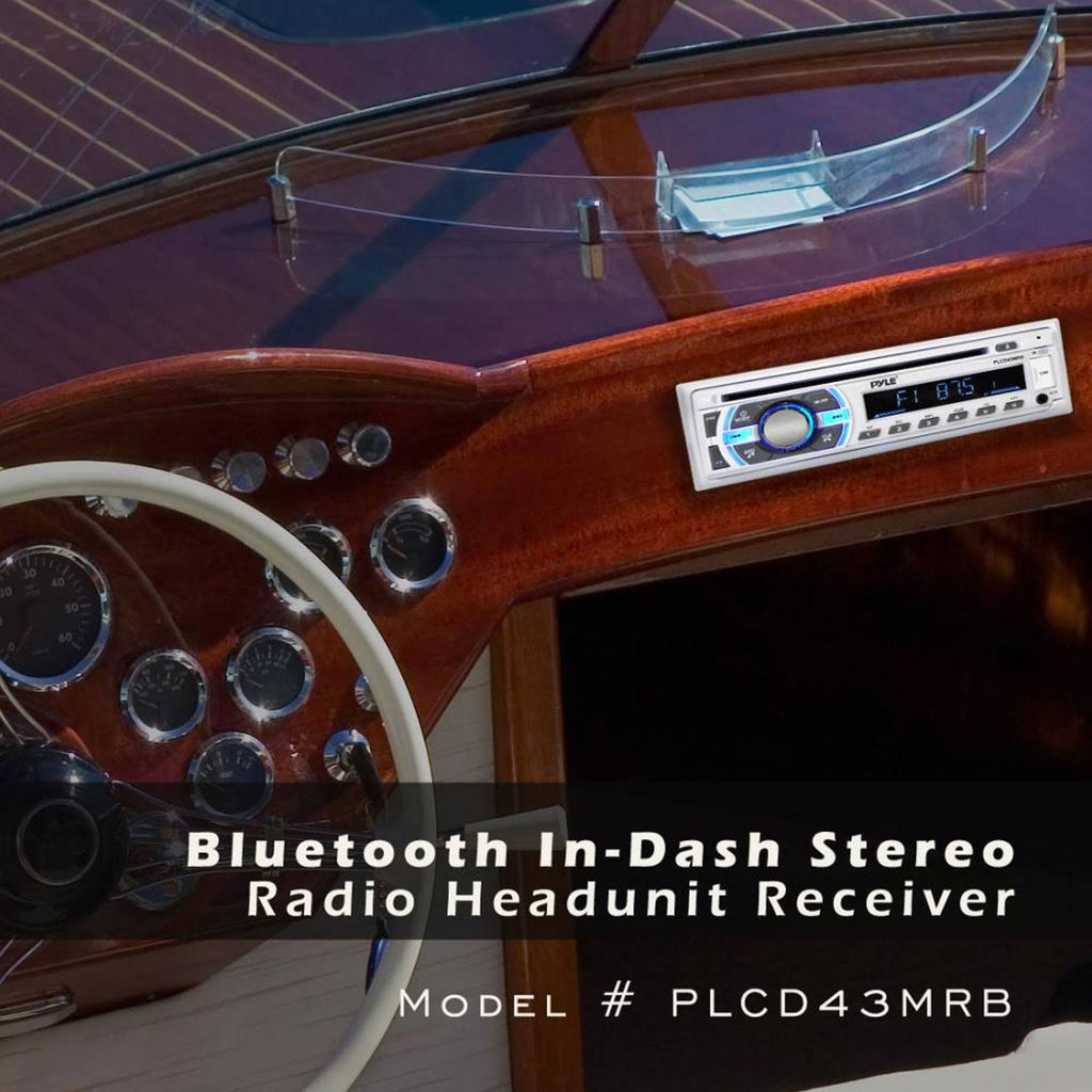 Single DIN Marine Bluetooth Stereo Receiver CD Player 4 Pack Y812
