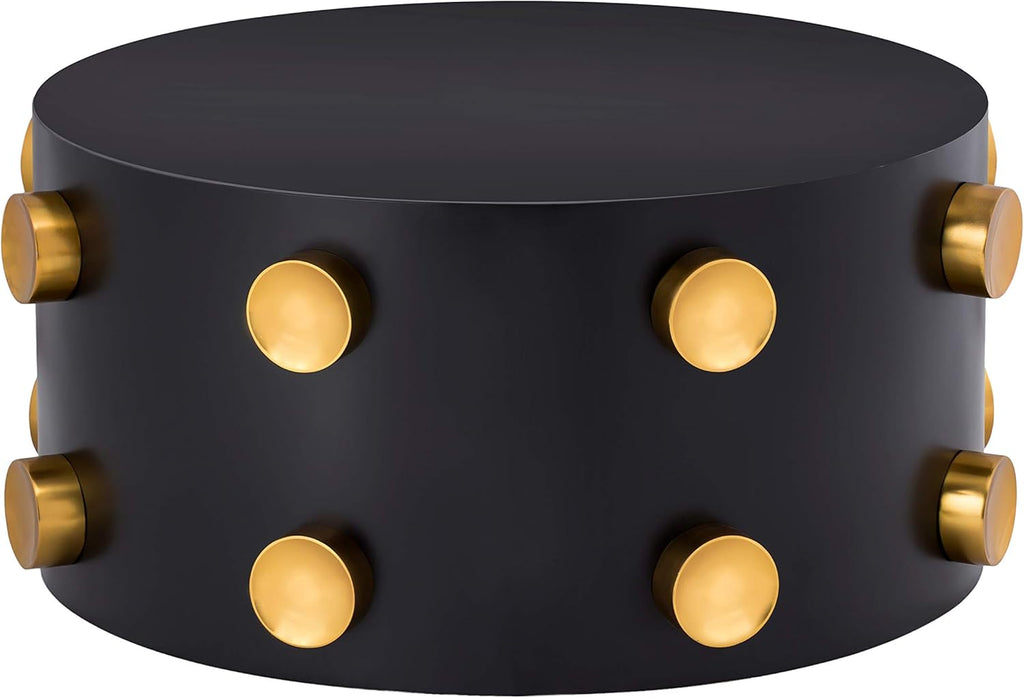 Black Cylindrical Coffee Table X779