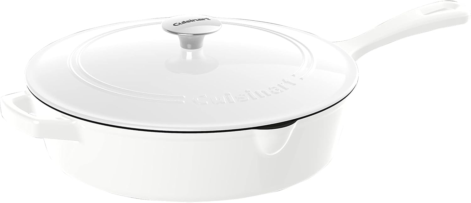 Enameled Cast Iron 12-Inch Chicken Fryer with Cover Y135