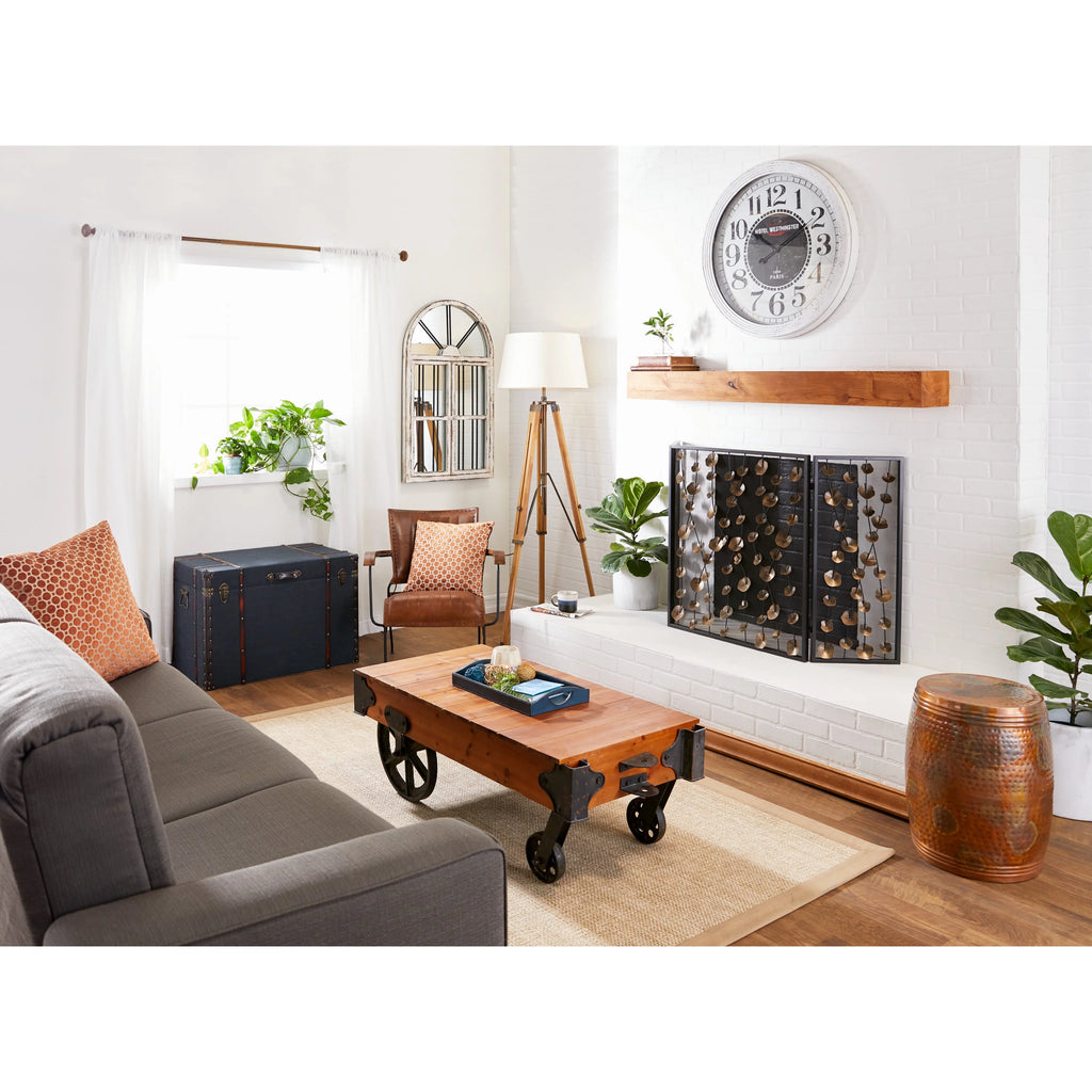 Brown Leather Accent Chair R10819