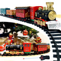 Christmas Train Set with Remote Control, Lights and Sounds, 12 Tracks, 4 Train Cars I8259