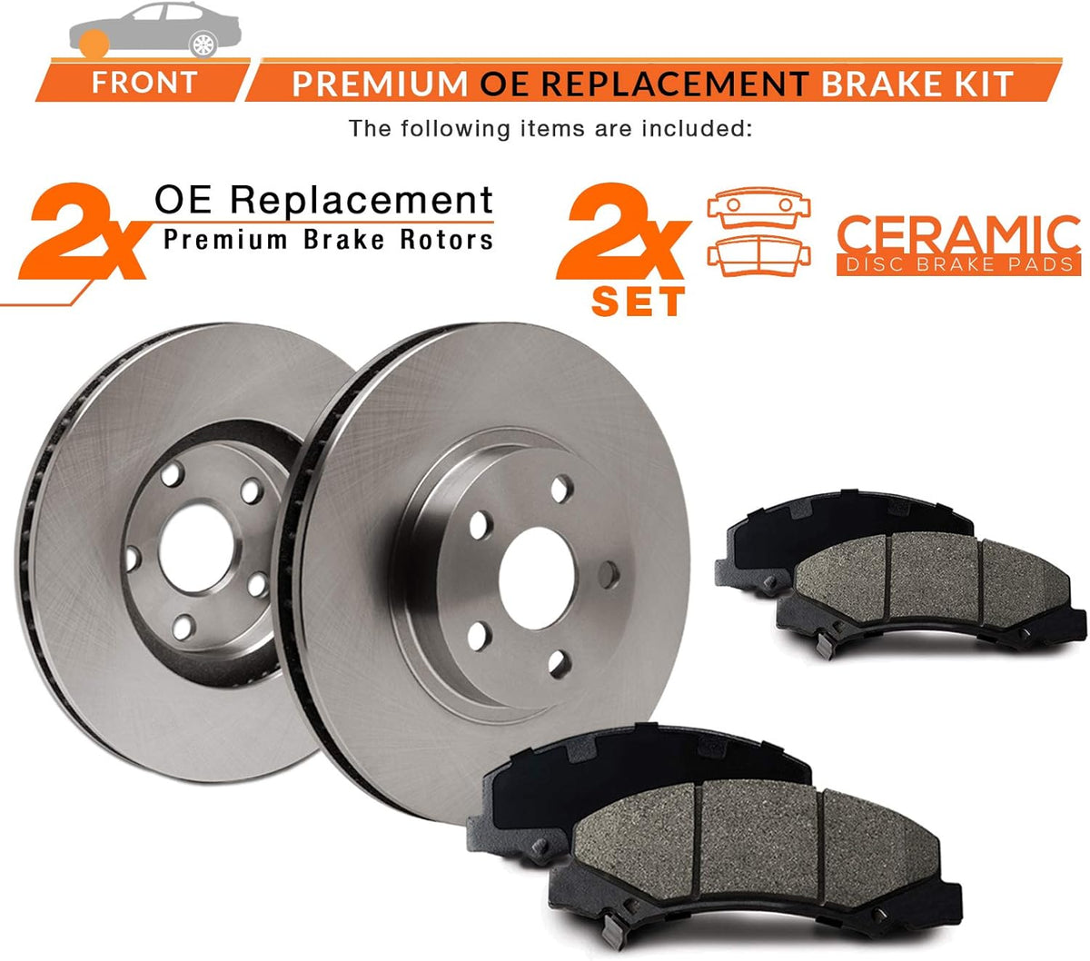 Premium OE Rotors with Carbon Ceramic Pads I36162