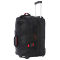Black/Red Expandable Carry-On Trolley Duffel G592082