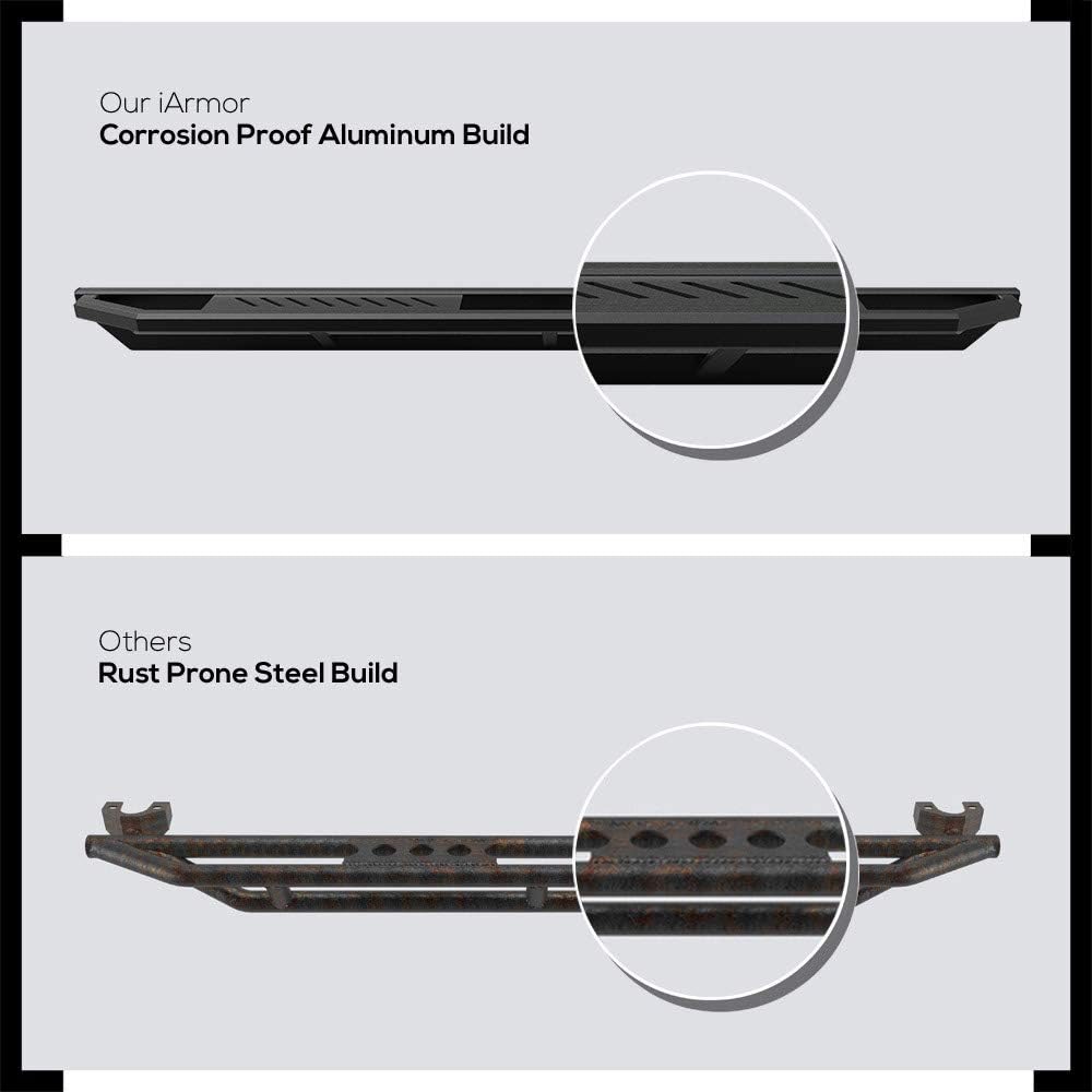 6.5in Aluminum Running Boards for Toyota Tacoma Double Crew Cab L740