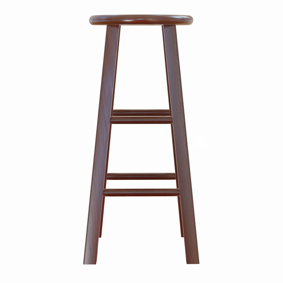 Antique Walnut 2pc Bar Stool Set I140