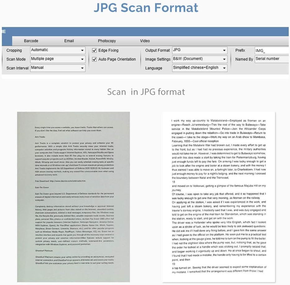 Document Camera & Overhead Scanner X3: Portable 8MP High Definition Capture Size A3 Multi-Language OCR USB Doc Cam J1549