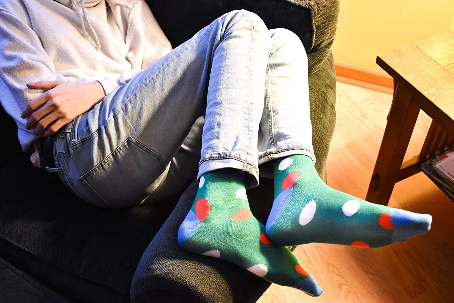 Colorful Funky Crew Socks 12 Pack D788677