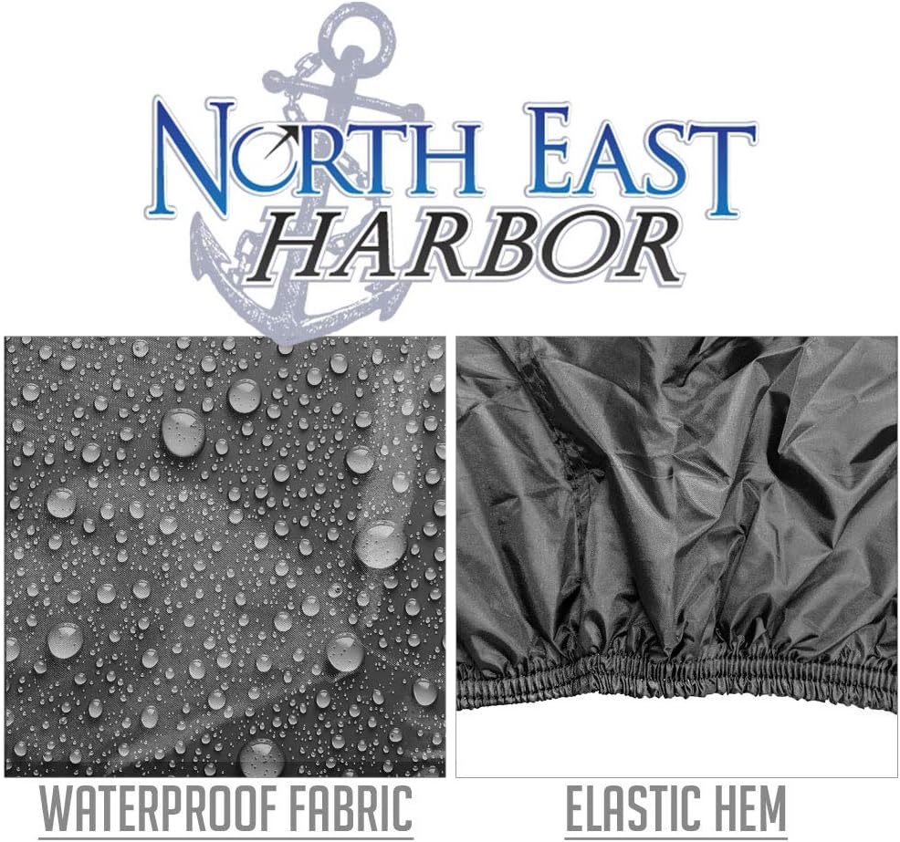 Waterproof RV Cover Fits Length 14'-16' Travel Trailer Camper with Zippered Panels R655