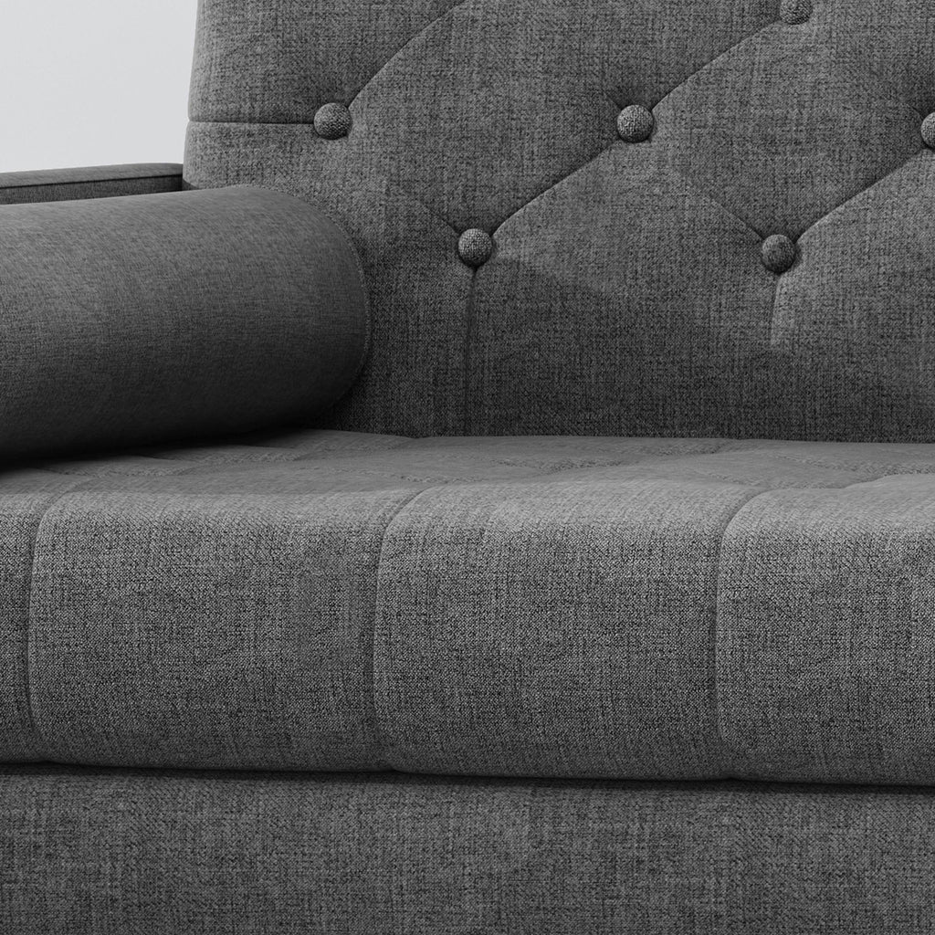 Light Gray Fabric Club Chair Q954