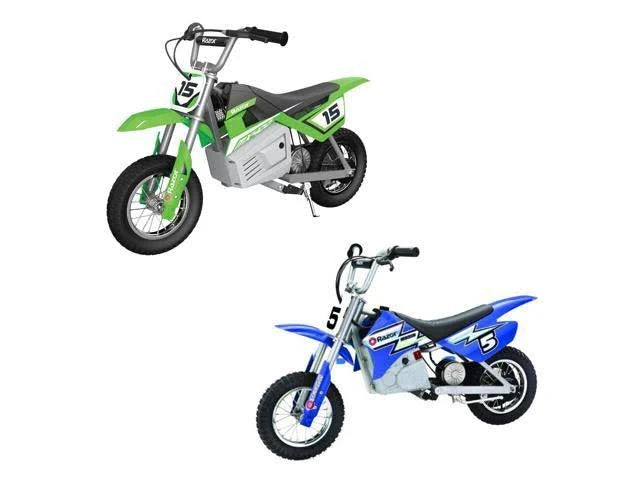 Green and Blue Kids Electric Motocross Motorcycle Bikes F424983