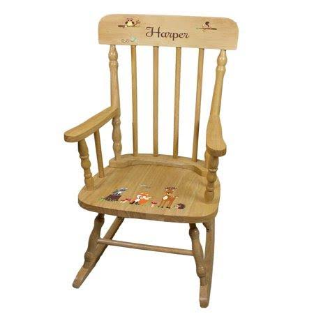 Woodland Natural Spindle Rocking Chair X516