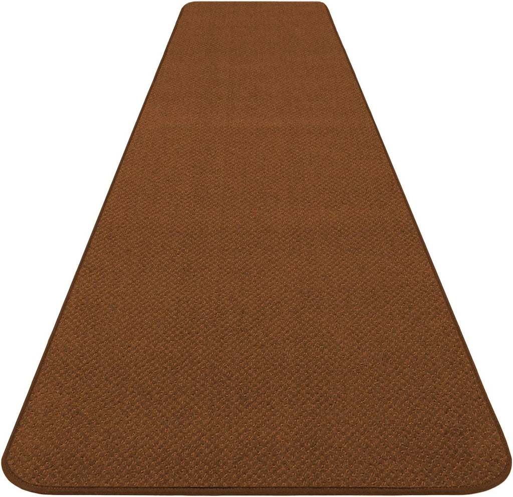 Toffee Brown Skid-Resistant Carpet Runner 8 Feet X 36 Inches P860723