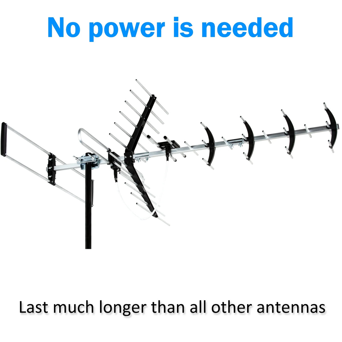 Outdoor HDTV Antenna with Mounting Pole Y699