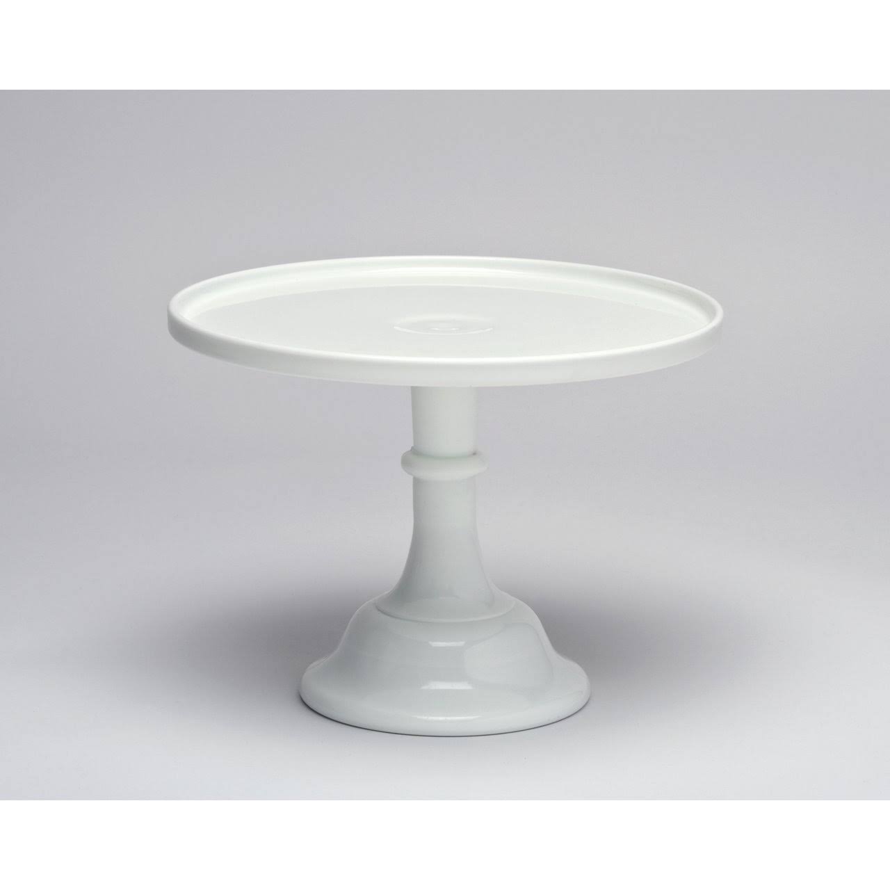 Milk Glass Cake Plate Stand Q138