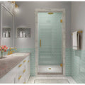 Brushed Gold Frameless Shower Door D285