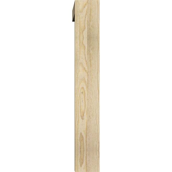 Traditional Block Rough Sawn Bracket with Offset Brace, Douglas Fir S2658