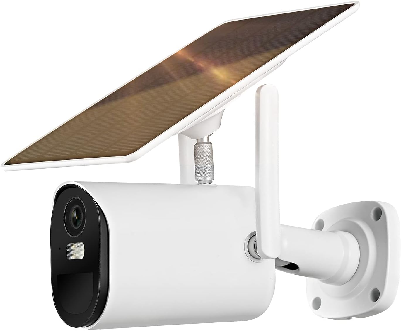 Solar Security Camera Outdoor, 360° PTZ Camera, 1080p Color Night Vision with 15000mAh Rechargeable Battery, PIR Motion Detection, 2 Way Audio, IP66 B949