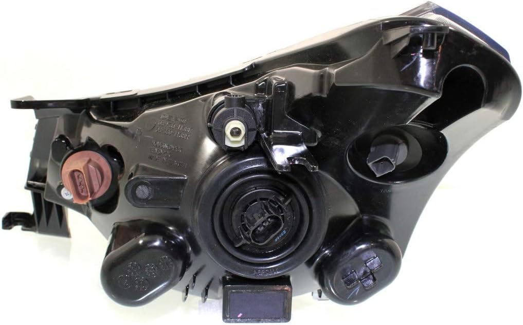 Passenger Side Black Bezel Headlight Assembly with Bulbs M465193