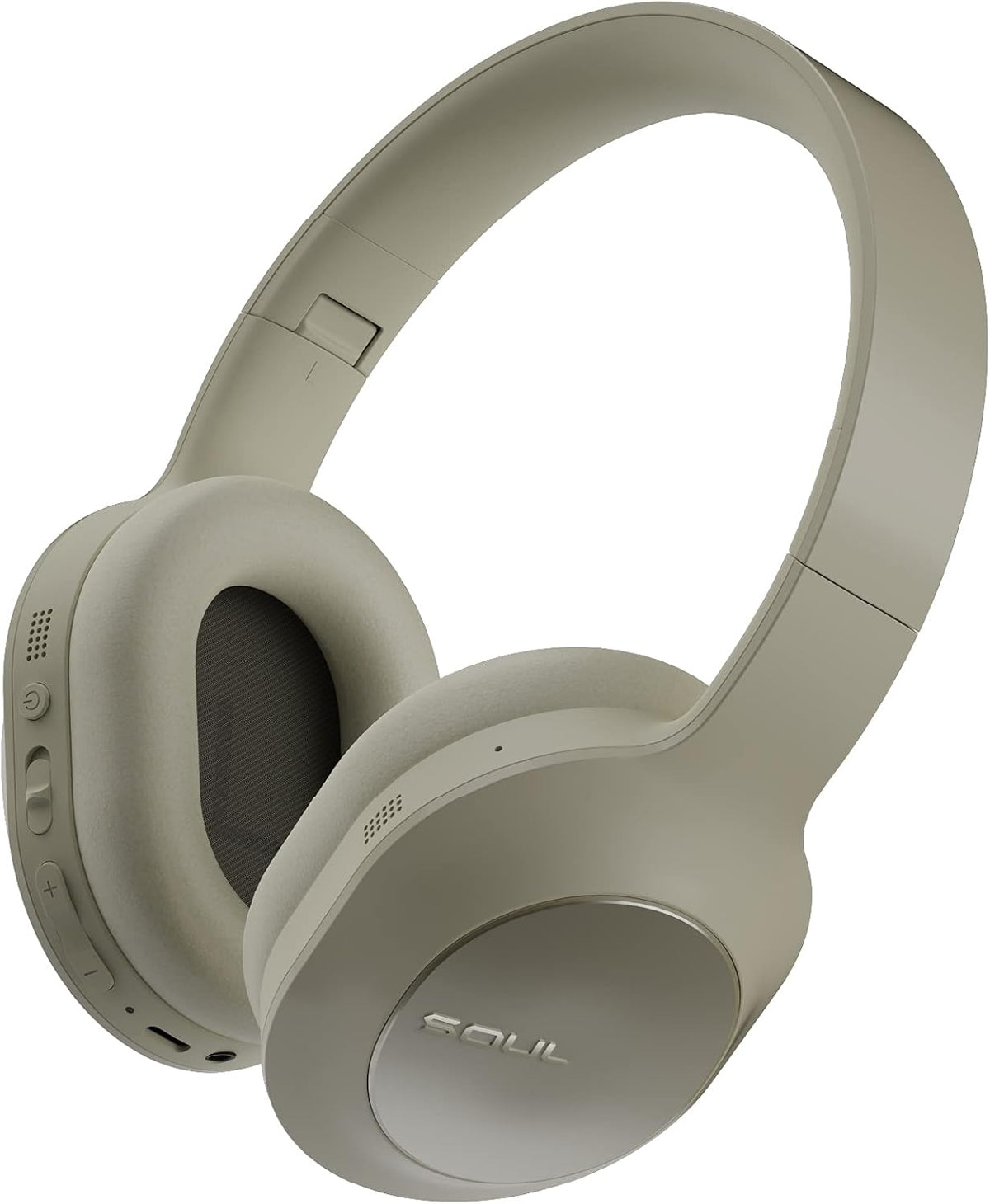 Beige Wireless Over-Ear Headphones with Active Noise Cancelling S89070