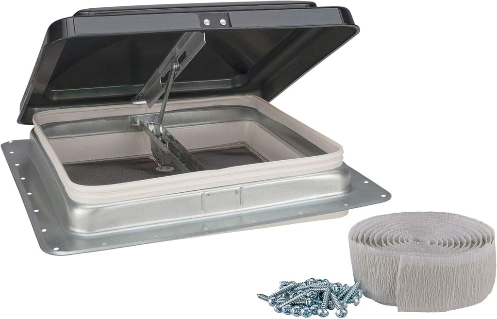 14 RV Camper Trailer Universal Smoke Color Cargo Roof Vent F388368