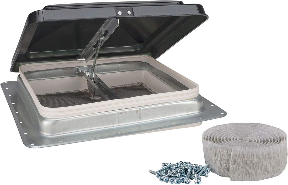 14 RV Camper Trailer Universal Smoke Color Cargo Roof Vent F388368