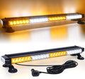 Amber White 26.5'' 54 LED Strobe Light Bar with Magnetic and 16 ft Cord U25460