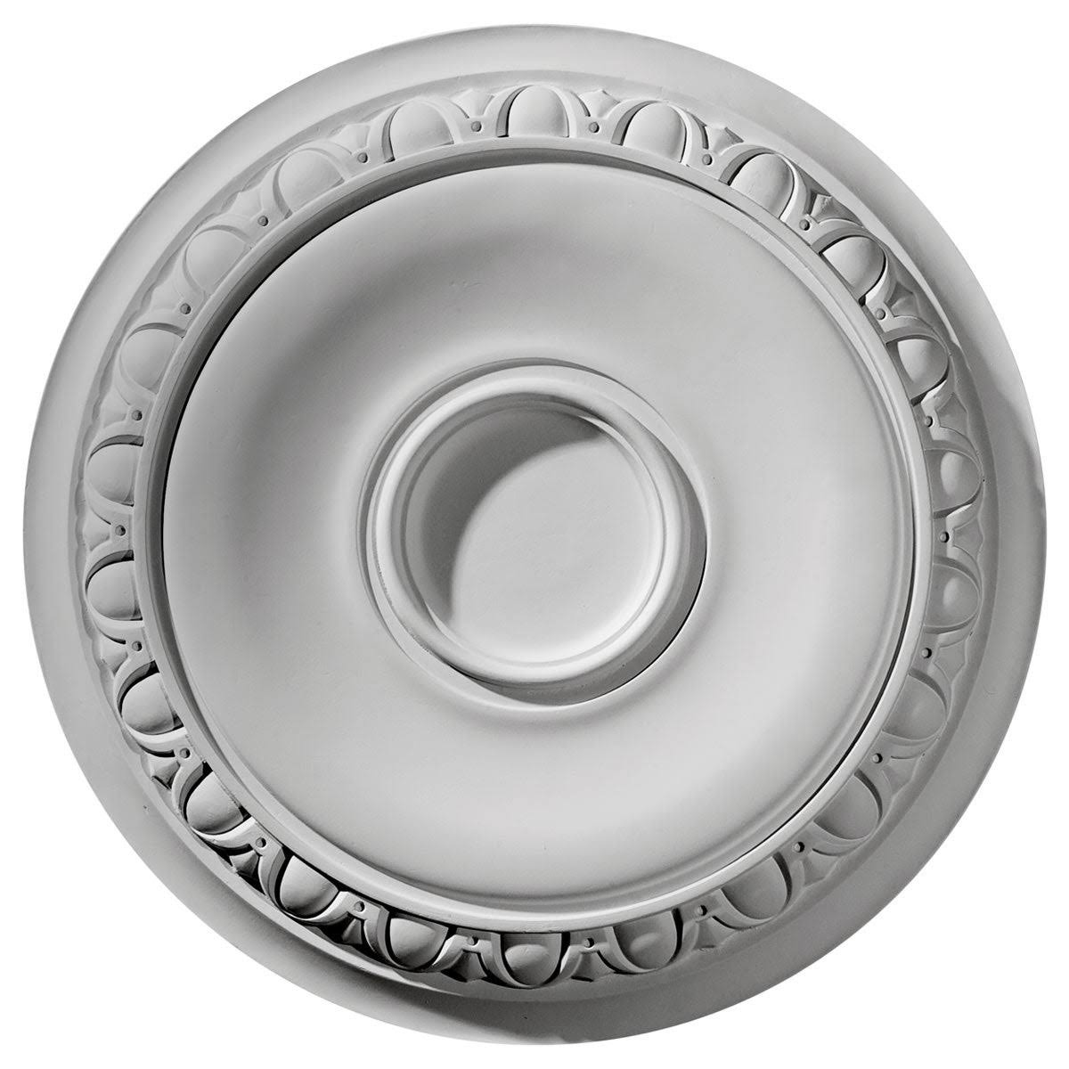 24 1/4x22OD x 1 1/2x22P Hand-Painted Gold Ceiling Medallion T85734