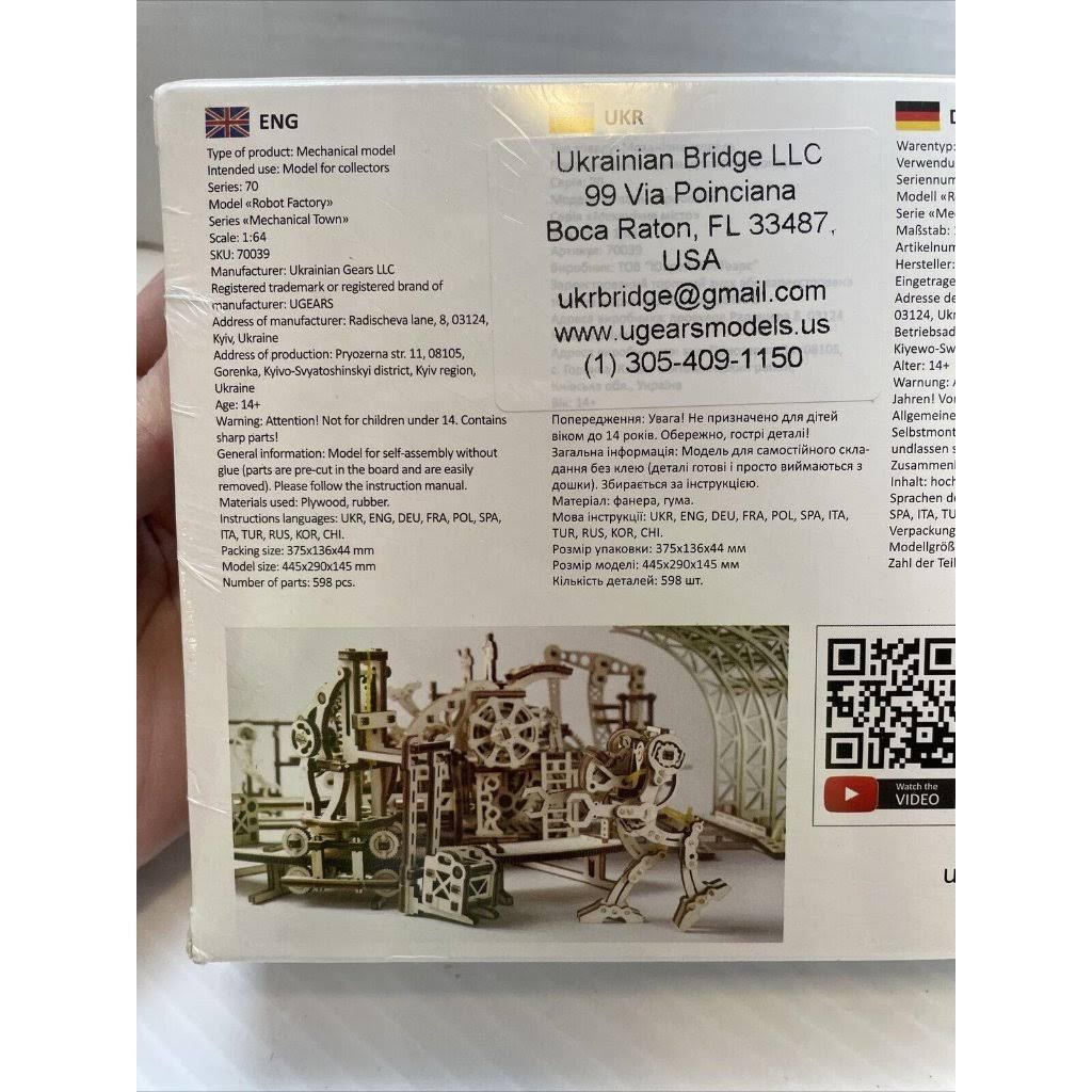 Robot Factory Mechanical Model Kit W93438