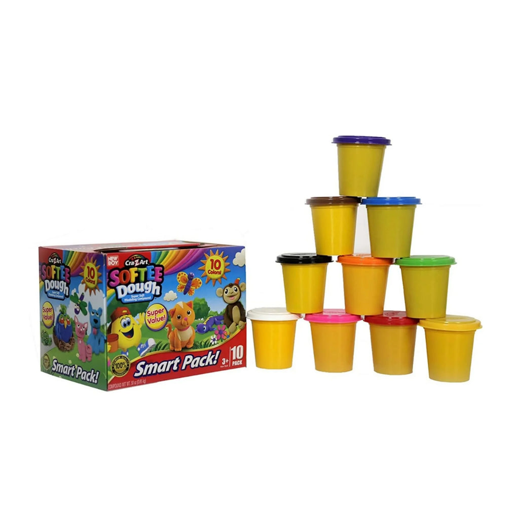 Assorted Colors Softee Dough 10 Cans N5395
