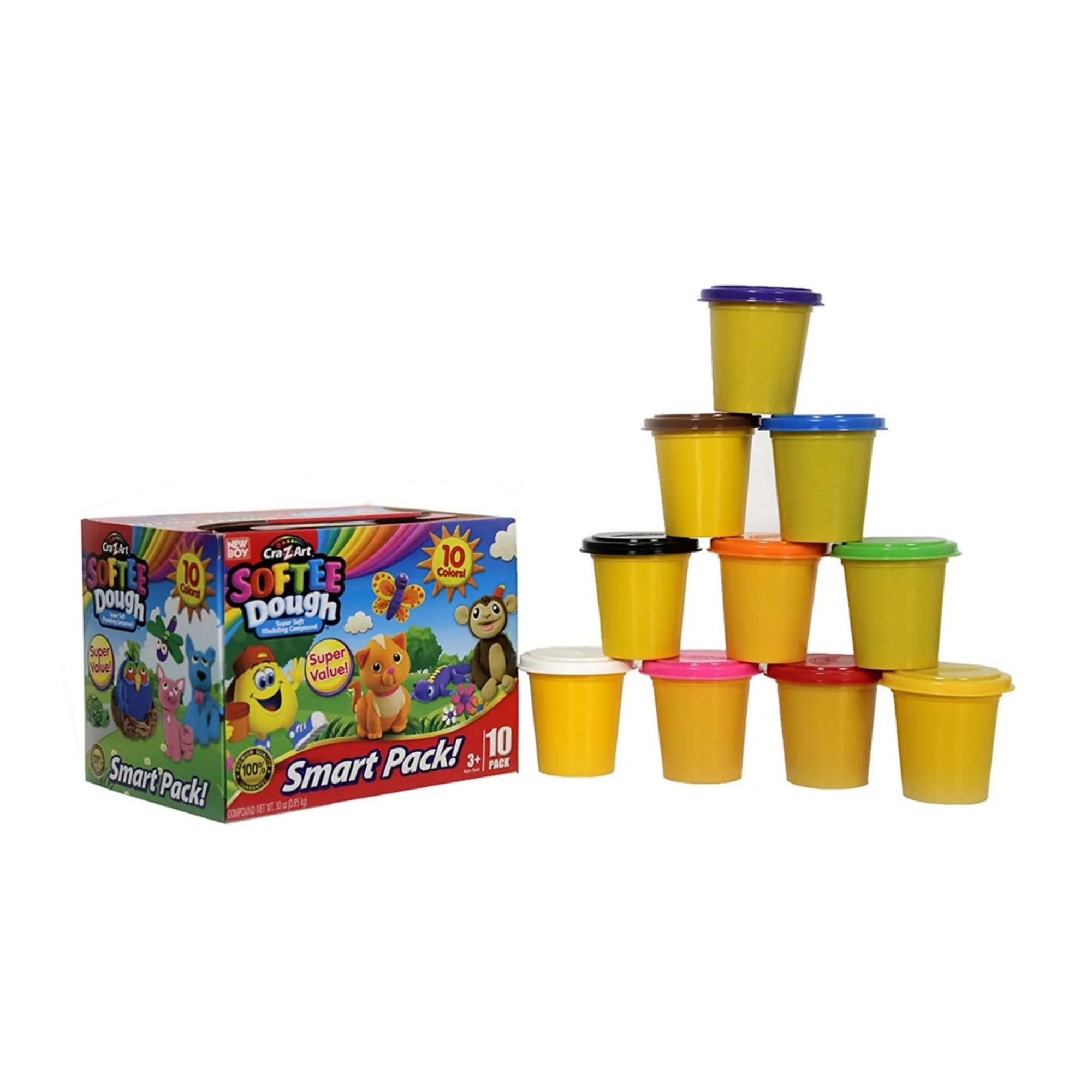 Assorted Colors Softee Dough 10 Cans N5395