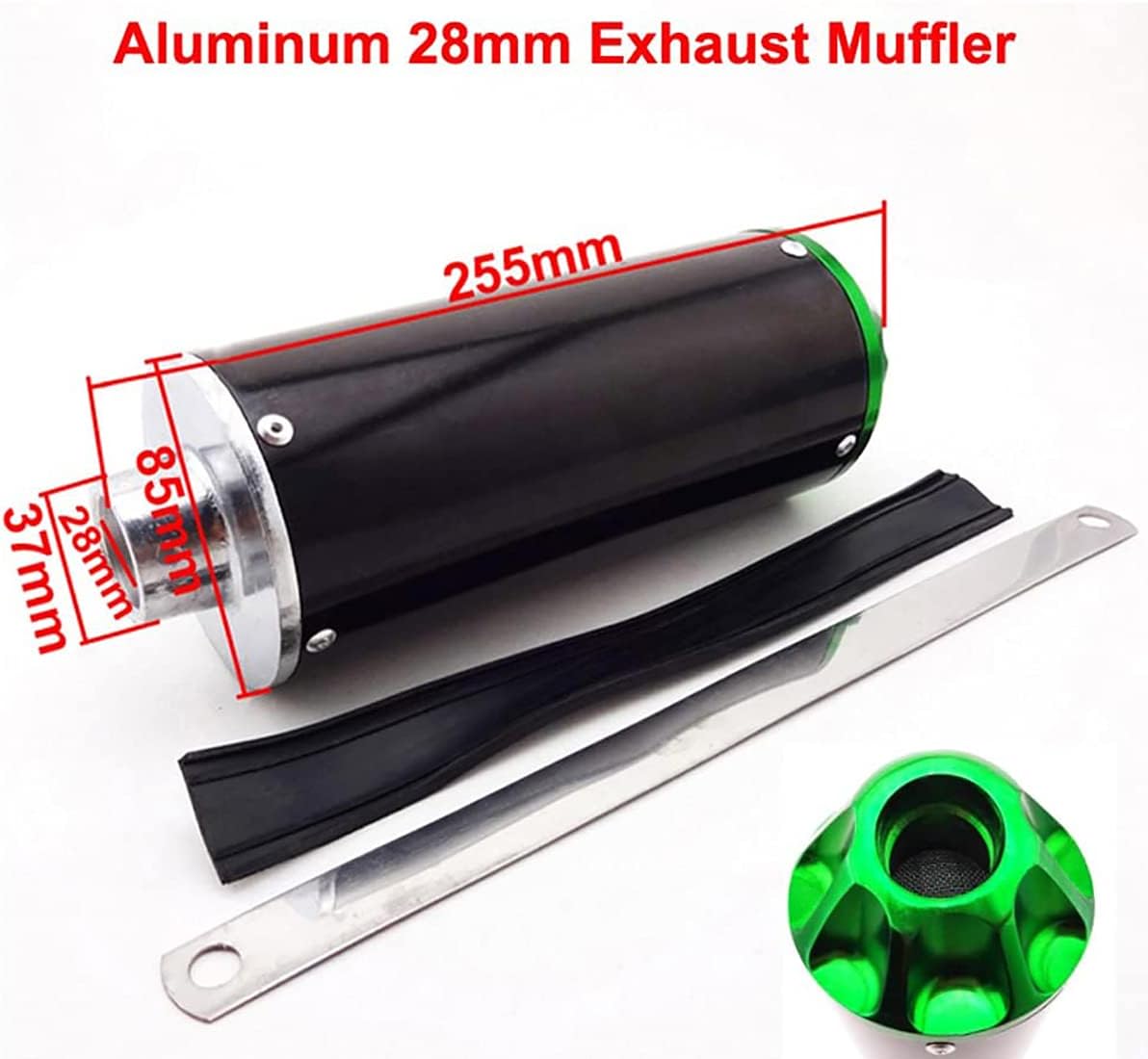 Green Exhaust Muffler Silencer Pipe Assembly Kit Pack of 2 J3481