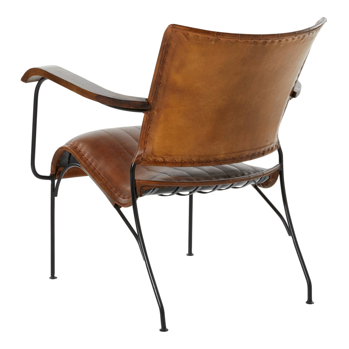 Brown Leather Accent Chair R10819