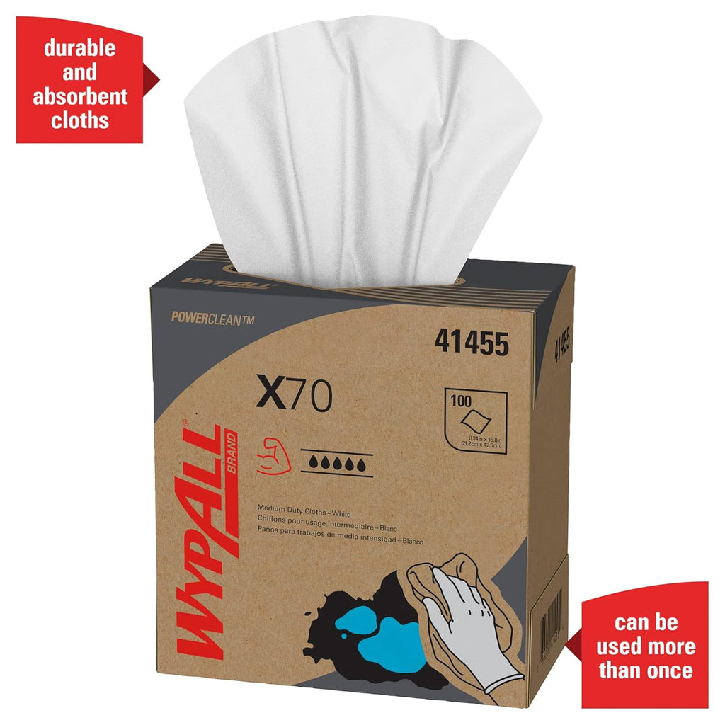 White Pop-Up Box Cloths, 1,000 Sheets / Case J41402